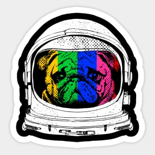 Astronaut Pug Sticker